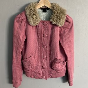 Marc by Marc Jacobs Y2K era soft faux fur bomber jacket. Size Small.